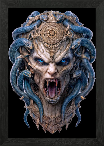 Medusa gorgone portrait - medusa,