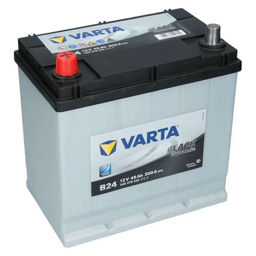 Varta black b24 45ah 300a - black,