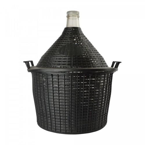 Weinballon 25l glas mit - korb, &