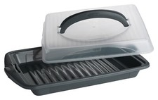 Kela DeliParty-Butler Kuchentransportbox  Party-Butler Kunststoff grau