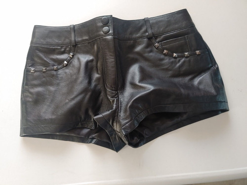 Leder hot pants schwarz gr - leder, us