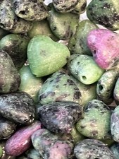 Rubin in Zoisit Perlen Herz