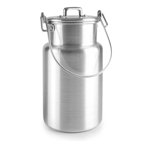 Milchkanne aluminium mit - milchkanne,