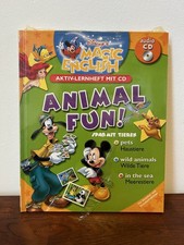 Disney Magic English Lernheft Animal Fun für Grund-/Vorschüler mit CD neu