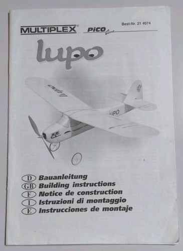Bauanleitung multiplex lupo - bauanleitung,