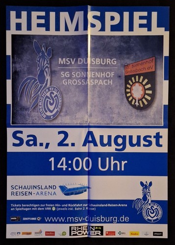 Spiel plakat 2014 msv - |, 2014/15