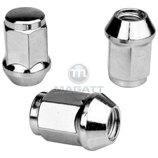 16 CHROM Radmuttern Stahl-