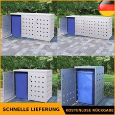 Mülltonnenbox Müllbox Mülltonnenverkleidung Mülltonne Gartenbox Edelstahl vidaXL