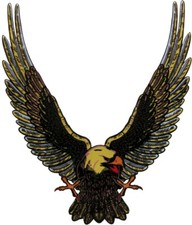 Aufkleber Adler gold 250 x 210