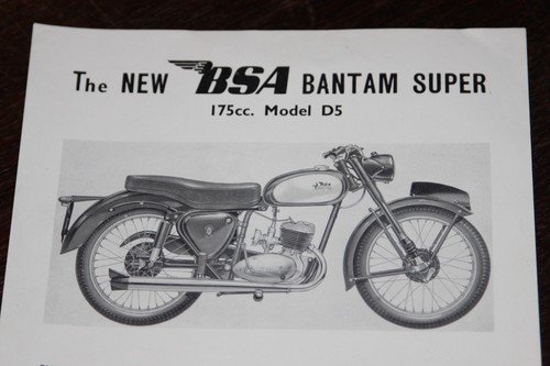 Bsa bantam super 175 - bsa, ccm