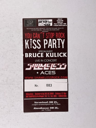 Shameless concert ticket - ticket, +