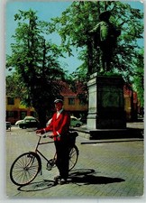 11041933 - Kobenhavn Koenig Christian IV Denkmal, Brieftraeger , Adel Fahrrad