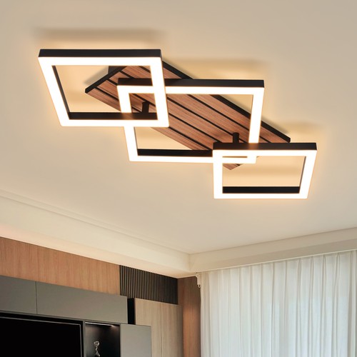 Led deckenleuchte holz - led,