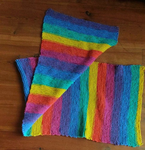 Handgestrickter schal - handgestrickter,