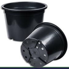 Pflanztopf Blumentopf Blumenkübel schwarz | rund groß | zur Auswahl