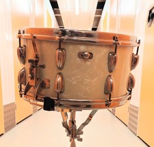 Vintage Slingerland Radio King Snare 14x7 white Marine