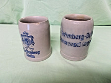 2 x Bierkrug--2 x alte Bierflaschen -Fürstenberg Donaueschingen 0,5 L---Nachlass