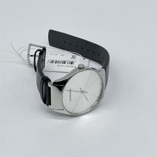 Calvin Klein Damen-Analog-Quarzuhr mit Lederarmband K4D211C6