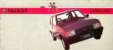 245219) Talbot Samba Horizon Solara City-Laster Prospekt 1985
