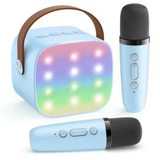 Karaoke Anlage Mit 2 Mikrofonen Bluetooth Karaoke Maschine für Kinder Geschenke