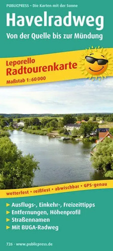Radtourenkarte havelradweg - radtourenkarte,