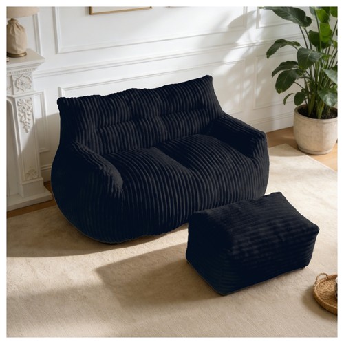 Double bean bag chair with - double,