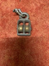 Für Segelboot Block ,Classik Umlenkrolle ,Messingrollen , gut erhalten ! 