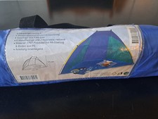 Blau/grüne Strandmuschel nur einmal benutzt