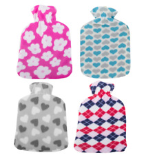 Wärmeflasche Wärmekissen XXL 2L mit Bezug Bettflasche Wasser Wärmer Gummi Warm