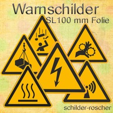 Warnschilder Aufkleber