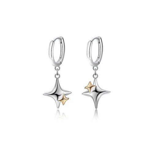 Moderne 925 silber - silber, creolen