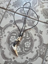 Halskette Zahn XXL Lederband UNISEX BOHOkette Kult Rustikal Männer Indianer