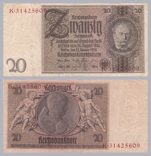 Deutsches reich reichsmark - reich, 20