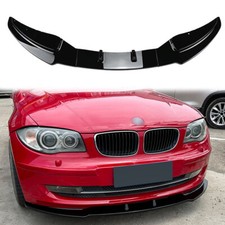 Für BMW 1er E81 E82 E87 E88 LCI 2008-2011 Frontstoßstange Spoiler Lippe Schwarz