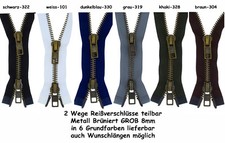 2 Wege Reißverschluss 2-MBG