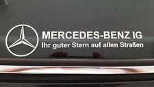MBIG Aufkleber "Ihr guter Stern auf allen Straßen " Mercedes W120 W121 W110 w123