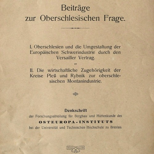 Beiträge oberschlesische - beiträge,