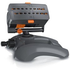 Brandson Garten Rasensprenger Viereckregner mit gewichteter Metallbasis 16 Düsen