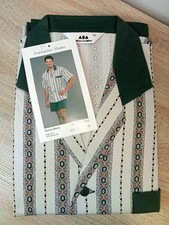 Herren Nachtwäsche Schlafanzug 2tlg Kurzarm Sommer Shorts 62 DDR