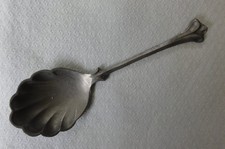 Schönes Löffelchen Zinn Löffel Sammlerlöffel, florale Akzente