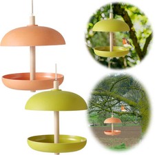 Vogel Futterstation Fressbar Kunstharz 29cm zum Bambus Aufhängen Vogelfutterhaus