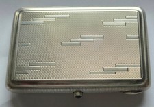 875er Silber Russisches Art Deco Etui, 1887 - 1909, Top!