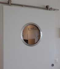 Türbullauge 40cm Edelstahl Türfenster Bullauge Rundfenster edles Design