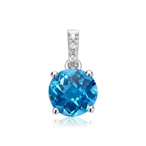 Blauer topas diamant - blauer,