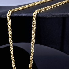 Fuchsschwanzkette Goldkette Halskette 585 14K ECHT GOLD 2mm 50cm SCHMUCK Kette