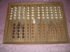 ABRA -Back-Gammon - aus Holz - gebraucht, älter  2x14 Steine - made inDenmark