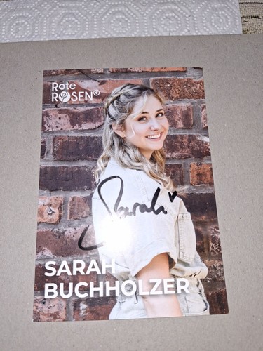 Autogrammkarte sarah - autogrammkarte,
