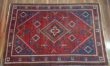 Vintage Look Antik Perser Teppich Orient Persien Iran 200 x 130 Wolle Bodenbelag