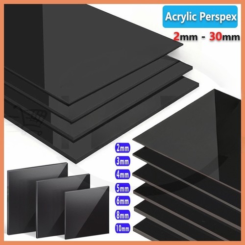 Schwarz plexiglasplatte - schwarz,