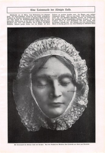 Totenmaske von königin luise - totenmaske,